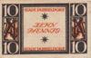 Банкнота 10 пфенігів 1920 року, Нотгельд, Дюссельдорф (Düsseldorf), UNC купити на monitex.com.ua - 1 Банкнота 10 пфенігів 1920 року, Нотгельд, Дюссельдорф (Düsseldorf), UNC