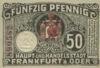 Банкнота 50 пфенігів 1919 року, Нотгельд, Франкфурт (Frankfurt), UNC купити на monitex.com.ua - 1 Банкнота 50 пфенігів 1919 року, Нотгельд, Франкфурт (Frankfurt), UNC