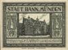 Банкнота 75 пфенігів 1922 року, Нотгельд, Ганн. Мюнден (Hann. Münden), UNC купити на monitex.com.ua - 1 Банкнота 75 пфенігів 1922 року, Нотгельд, Ганн. Мюнден (Hann. Münden), UNC
