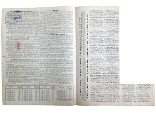 Облігація в 187 рублів 50 копійок 1910 року, Севастополь Облігація в 187 рублів 50 копійок 1910 року, Севастополь