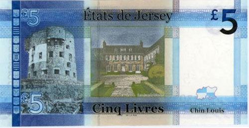 Банкнота 5 фунтів 2010 року, Джерсі, UNC Банкнота 5 фунтів 2010 року, Джерсі, UNC