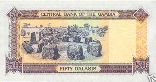 Банкнота 50 даласі 2001 року, Гамбія, UNC Банкнота 50 даласі 2001 року, Гамбія, UNC