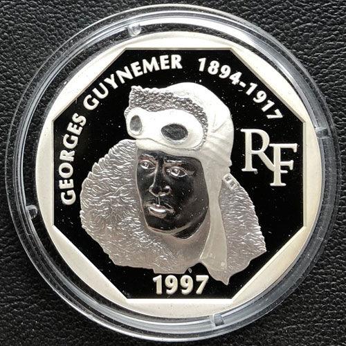 100 франків 1997 року,  «80-річчя з дня смерті Жоржа Гінемера» , Франція, Proof 100 франків 1997 року,  «80-річчя з дня смерті Жоржа Гінемера» , Франція, Proof