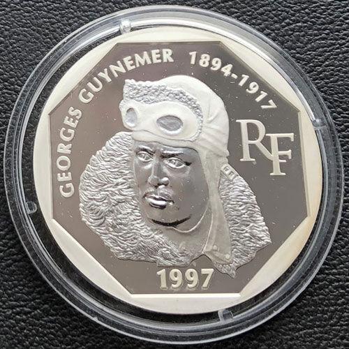 100 франків 1997 року,  «80-річчя з дня смерті Жоржа Гінемера» , Франція, Proof 100 франків 1997 року,  «80-річчя з дня смерті Жоржа Гінемера» , Франція, Proof