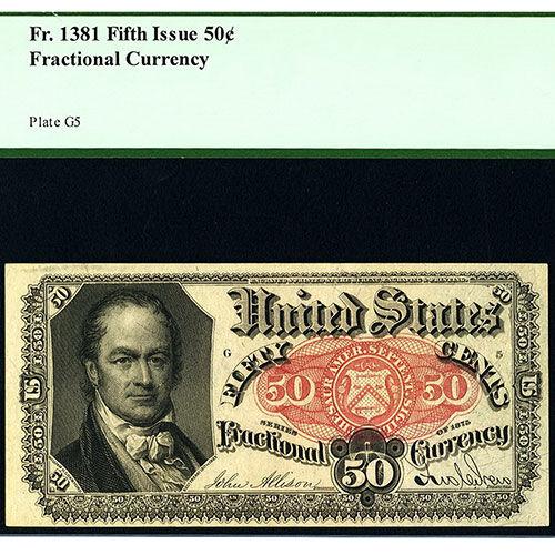 Банкнота 50 центів 1874 року, США Банкнота 50 центів 1874 року, США