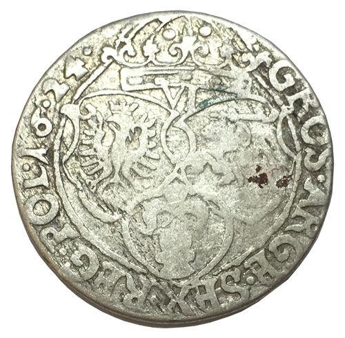 6 грошів 1624 року Сигізмунд III Ваза, Річ Посполита, VF, №2 6 грошів 1624 року Сигізмунд III Ваза, Річ Посполита, VF, №2