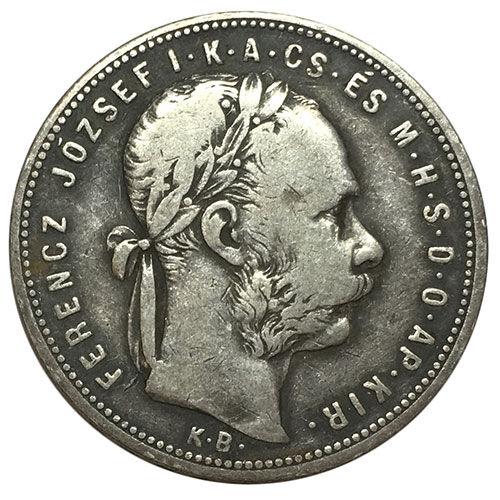 1 форинт 1881 року, Франц Йосиф I, Угорщина VF 1 форинт 1881 року, Франц Йосиф I, Угорщина VF