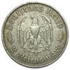 2 рейхсмарки 1934 року, «F» 175 років від дня народження Фрідріха Шиллера, Третій Рейх, VF купити на monitex.com.ua - 1 2 рейхсмарки 1934 року, «F» 175 років від дня народження Фрідріха Шиллера, Третій Рейх, VF