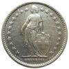 2 франки 1914 року. «В» Швейцарія XF купити на monitex.com.ua - 1 2 франки 1914 року. «В» Швейцарія XF