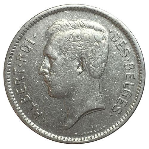 5 франків 1931 року. Бельгія VF 5 франків 1931 року. Бельгія VF