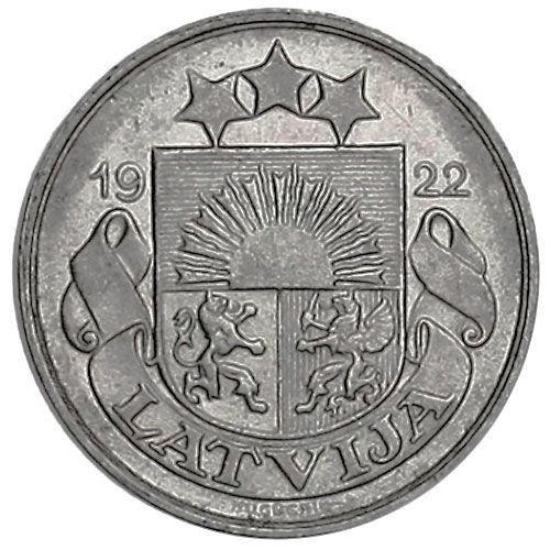 20 сантимів 1922 рік, Латвія, VF 20 сантимів 1922 рік, Латвія, VF