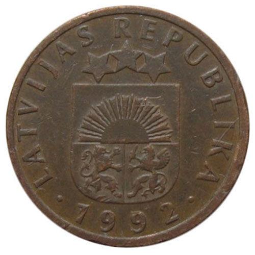 2 сантима 1992-2009 року, Латвія, VF 2 сантима 1992-2009 року, Латвія, VF