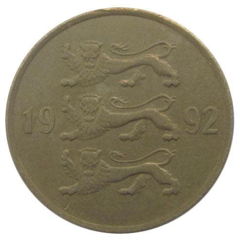 20 сентів 1992-2006 рік, Естонія, VF 20 сентів 1992-2006 рік, Естонія, VF
