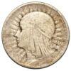 2 злотых 1933 года. Королева Ядвига VF купить на monitex.com.ua - 1 2 злотых 1933 года. Королева Ядвига VF