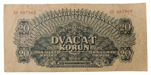 Банкнота 20 злотих 1944 року, Польща, VF, №2 Банкнота 20 злотих 1944 року, Польща, VF, №2