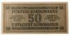 50 карбованців 1942 року. Серія 2 цифри (в/з Гриби) Окупація України XF, №8 купить на monitex.com.ua - 1 50 карбованців 1942 року. Серія 2 цифри (в/з Гриби) Окупація України XF, №8