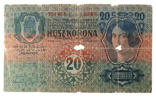 Банкнота 20 крон 1913 року, Австро-Угорщина, VG, №2 Банкнота 20 крон 1913 року, Австро-Угорщина, VG, №2
