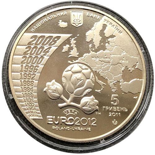 5 гривень 2011 рік Фінальний турнір чемпіонату Європи з футболу 2012 5 гривень 2011 рік Фінальний турнір чемпіонату Європи з футболу 2012