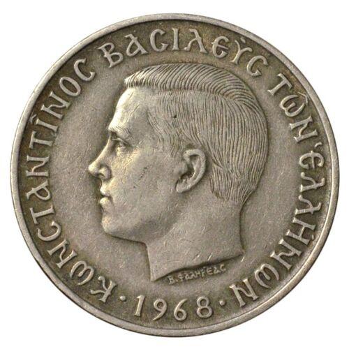 10 драхм 1968 року. Греція VF 10 драхм 1968 року. Греція VF