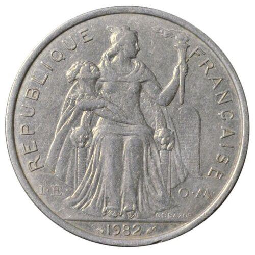 5 франків 1982 року, Французька Полінезія, XF 5 франків 1982 року, Французька Полінезія, XF
