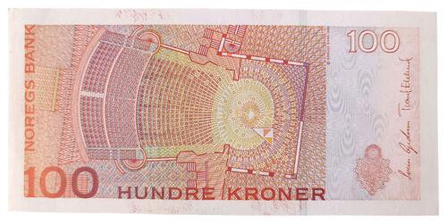 Банкнота 100 крон 2010 року, Норвегія, VF+ Банкнота 100 крон 2010 року, Норвегія, VF+