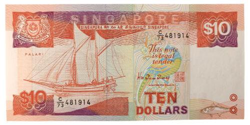 Банкнота 10 доларів 1988 рік, Сінгапур, UNC, №2 Банкнота 10 доларів 1988 рік, Сінгапур, UNC, №2