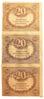 20 рублей 1917 года (в/з ромбы) сцепка VF+ купить на monitex.com.ua - 1 20 рублей 1917 года (в/з ромбы) сцепка VF+
