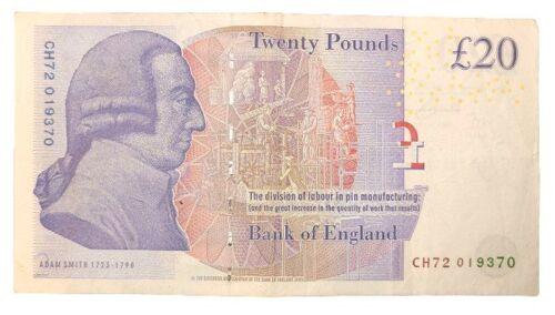 Банкнота 20 фунтів 2006 року, Великобританія, VF Банкнота 20 фунтів 2006 року, Великобританія, VF