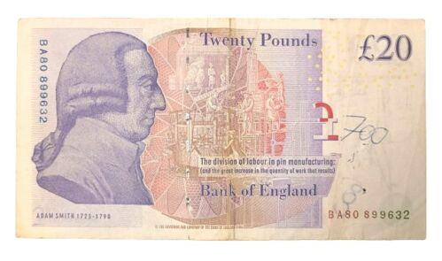 Банкнота 20 фунтів 2006 року, Великобританія, VF, №3 Банкнота 20 фунтів 2006 року, Великобританія, VF, №3