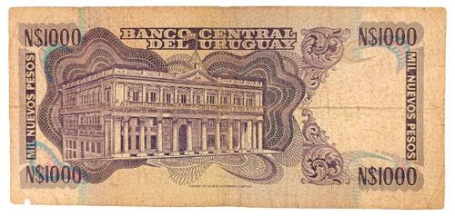 Банкнота 1000 нових песо 1981 року, Уругвай, VF Банкнота 1000 нових песо 1981 року, Уругвай, VF