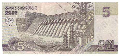 Банкнота 5 вон 2002 (100 років від дня народження Кім Ір Сена), Північна Корея, UNC Банкнота 5 вон 2002 (100 років від дня народження Кім Ір Сена), Північна Корея, UNC