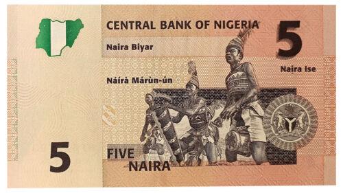 Банкнота 5 Наїр 2006 року, Нігерія, UNC Банкнота 5 Наїр 2006 року, Нігерія, UNC