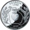 25 центов (квотер) 1999 год S Джорджия купить на monitex.com.ua - 0 25 центов (квотер) 1999 год S Джорджия