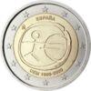 Пам'ятна монета 2 євро 2009 рік, Іспанія, 10 років економічному і валютному союзу купити на monitex.com.ua - 0 Пам'ятна монета 2 євро 2009 рік, Іспанія, 10 років економічному і валютному союзу