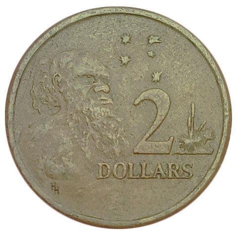 2 долари 1988-1998 років, Австралія, VF