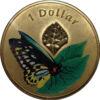 Пам'ятна монета 1 долар 2011 року, Австралія, мешканці повітряного середовища, Метелик купити на monitex.com.ua - 0 Пам'ятна монета 1 долар 2011 року, Австралія, мешканці повітряного середовища, Метелик