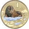 Пам'ятна монета 1 долар 2013 року, Австралія, мешканці полюсів, Морж купити на monitex.com.ua - 0 Пам'ятна монета 1 долар 2013 року, Австралія, мешканці полюсів, Морж
