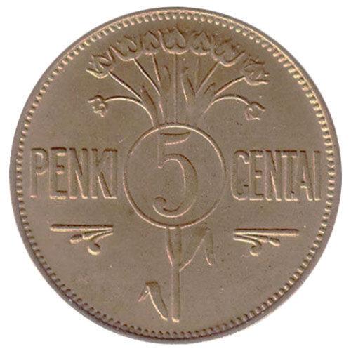5 центів 1925 року, Литва, VF