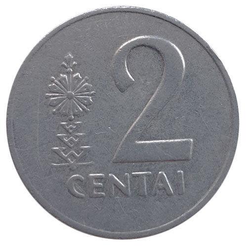 2 центи 1991 року, Литва, VF