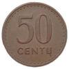 50 центів 1991 року, Литва, VF купити на monitex.com.ua - 0 50 центів 1991 року, Литва, VF