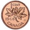 Обігова монета 1 цент 1965-1977 рік, Канада купити на monitex.com.ua - 0 Обігова монета 1 цент 1965-1977 рік, Канада