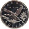 Повсякденна монета 1 долар 1997 Рік, Канада, Летюча гагарка купити на monitex.com.ua - 0 Повсякденна монета 1 долар 1997 Рік, Канада, Летюча гагарка