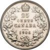 Срібна обігова монета 25 центів 1902-1910 рік, Канада купити на monitex.com.ua - 0 Срібна обігова монета 25 центів 1902-1910 рік, Канада