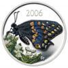 Срібна пам'ятна монета 50 центів 2006 рік, Канада, Метелик махаон купити на monitex.com.ua - 0 Срібна пам'ятна монета 50 центів 2006 рік, Канада, Метелик махаон