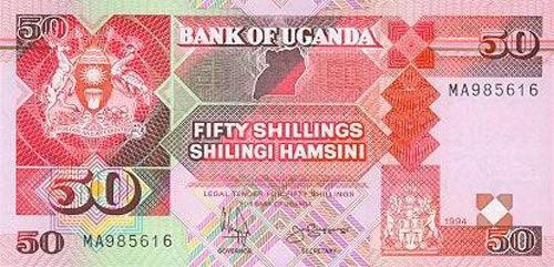 Банкнота 50 шилінгів 1994 року, Уганда, UNC