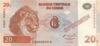 Банкнота 20 франків 1997 року (зразок), Конго, UNC купити на monitex.com.ua - 0 Банкнота 20 франків 1997 року (зразок), Конго, UNC
