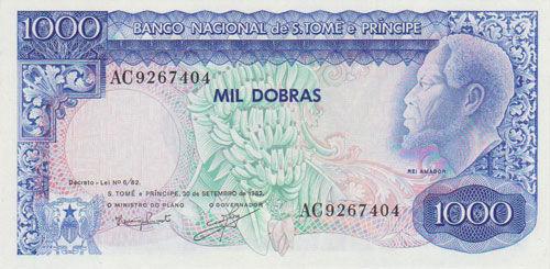 Банкнота 1000 добр 1982 року, Сан-Томе і Прінсіпі, UNC
