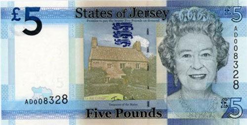 Банкнота 5 фунтів 2010 року, Джерсі, UNC