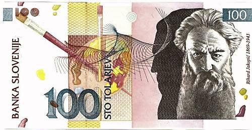 Банкнота 10 толарів 2003 року, Словенія, UNC