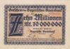 Банкнота 10 миллионов марок 1923 года, Германия (Мюнхен), UNC купить на monitex.com.ua - 0 Банкнота 10 миллионов марок 1923 года, Германия (Мюнхен), UNC